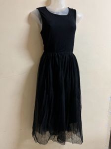 Black Designer Net One Piece