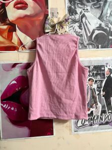 Cute Pink "HONEY" Graphic Tank Top