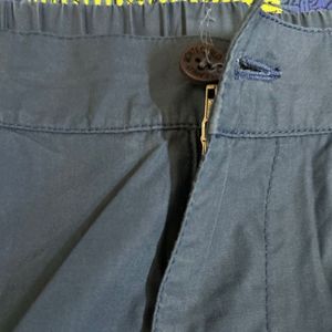 Comfortable Blue Casual Track Pants