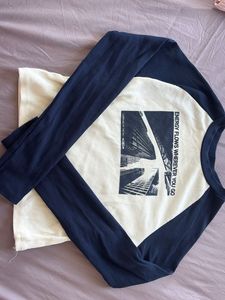 Graphic Print Long Sleeve Top