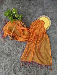 Rust Orange Dupatta | Lightweight Festive