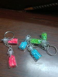 Sparkling Mini Bottle Keychain Set6