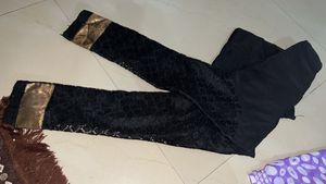 lavender Saree with White Polka Dot Print snd 2blo