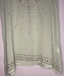 Mint Green Embellished Tank