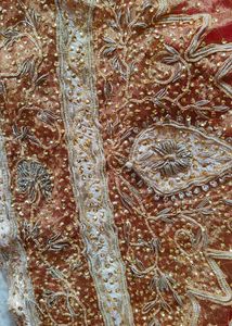 Multicolor Embroidered Skirt &amp; Dupatta (Women's)