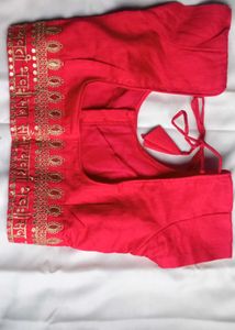 ✨❤Red Georgette Embroidered Saree❤✨