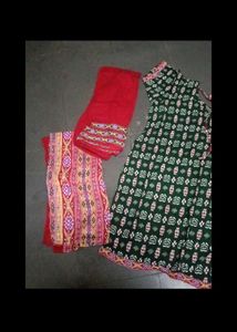 Elegant Green Kurta with Matching Bottom &amp; Dupatta