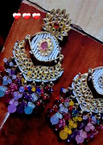 Exquisite Multicolored Stone Earrings