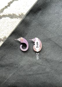 Unique Swirl Resin Earrings