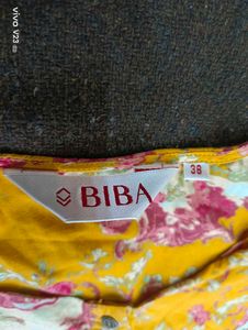 Elegant BIBA Yellow Kurti