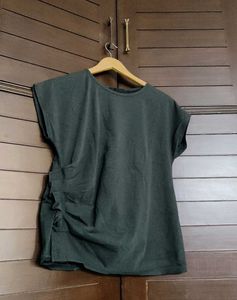 Women Stylish Ruched T-Shirt