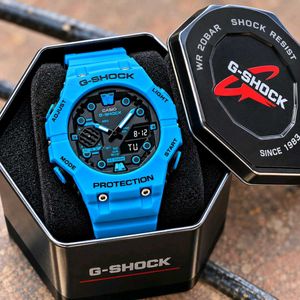 CASIO G-SHOCK Blue Analog-Digital Sports Watch – P
