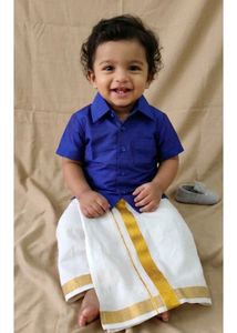 Traditional Indian Dhoti Shirt Set