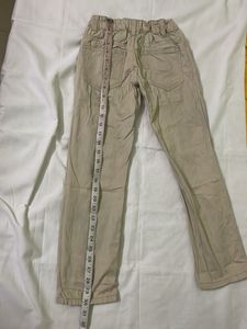Boy's Beige Casual Trousers
