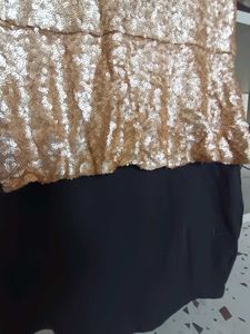 Gold Sequin Party Dress