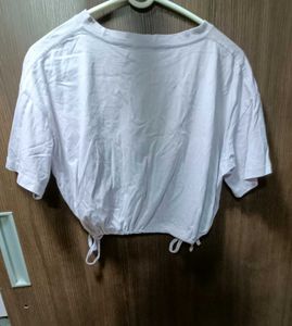 Amour Ruched Crop Tee