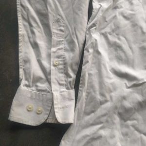 Classic White Long Sleeve Button-Up Shirt