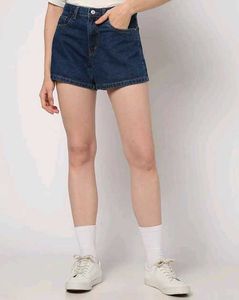 High-Waisted Denim Shorts