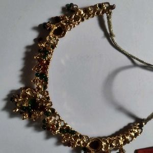 Golden,kunxan Necklace with Stones