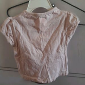 Lilliput light pink cute top for baby girls