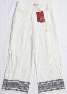 BIBA Off-White Wide-Leg Palazzo