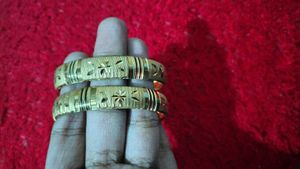 Gold-Plated Bangles (Set of 2) 1