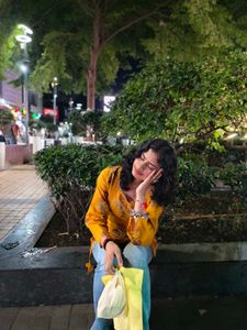 Stylish Yellow Floral Kurta