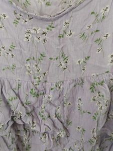 Sweet Lavender Floral Tiered Tank Top