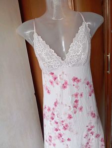 Floral Lace Trim Nightgown