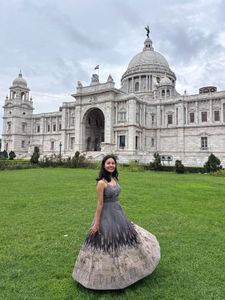 Ritu Kumar Grey Phoebe Long Dress
