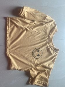Yellow Smiley Face Graphic Tee