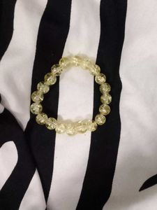 Sparkling Yellow Beaded Bracelet