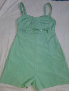 Beautiful Sea Green Short Jump Suit Size S