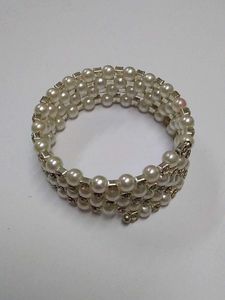 Elegant Faux Pearl & Rhinestone Bracelet