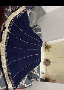 Navy Blue Lehenga Choli without duppata