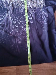 Bebe One Shoulder Kaftan Dress