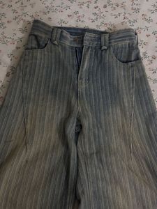 Wide Leg Striped vintage Pants☆*.｡.*☆