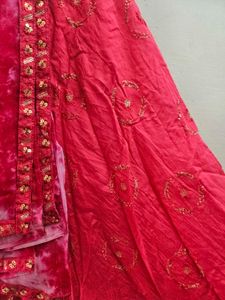 rani Pink Embroidered with sequins Lehenga Choli S