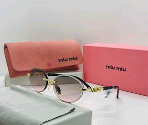 Miumiu Rimless Oval Sunglasses PREMIUM QUALITY