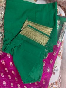 Elegant Pink Banarasi Silk Saree