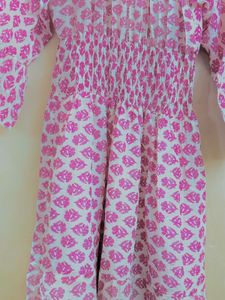 pink floral maxi dress