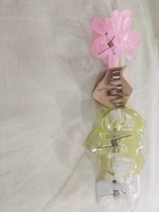 Cute Flower Hair Claw Clips Set