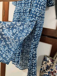 Blue Printed Kurta