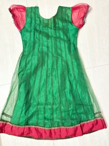 Green Embroidered Anarkali Kurta