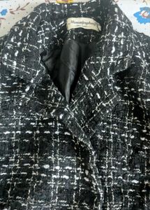 Tweed Pearl Button Coat