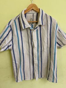 Men's Striped Short Sleeve Shirt