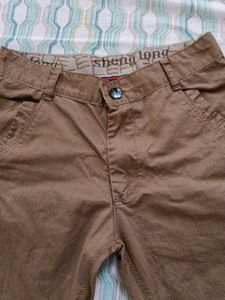Stylish Brown Capri Pants