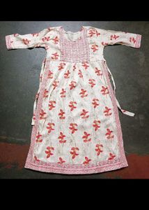 Chic Floral Print Kurta