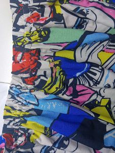 3-Piece Pop Art Co-ord Set with Detachable Sleeves
