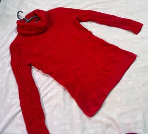 🎁Hot Red Turtleneck Sweater L